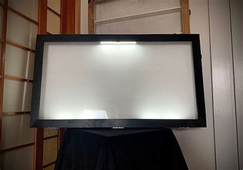 large lighted shadow box